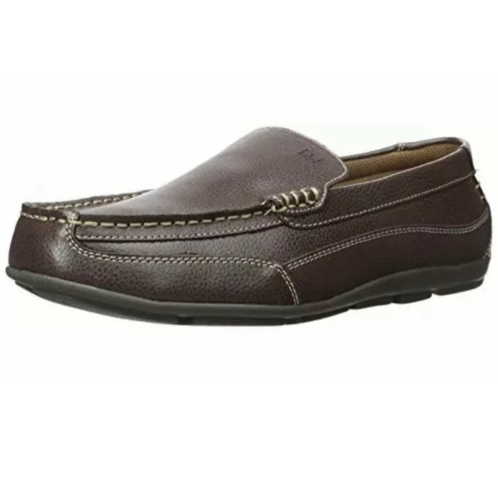 Tommy Hilfiger Mens Dathan Brown Lthr Loafer Sz8